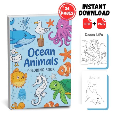 Ocean Life Coloring Book for Kids 1