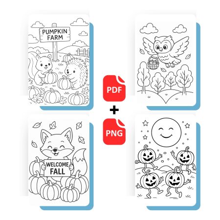 Fall Vibes Coloring Book for Kids 2