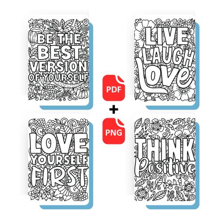 Motivational Quotes Coloring Book 2