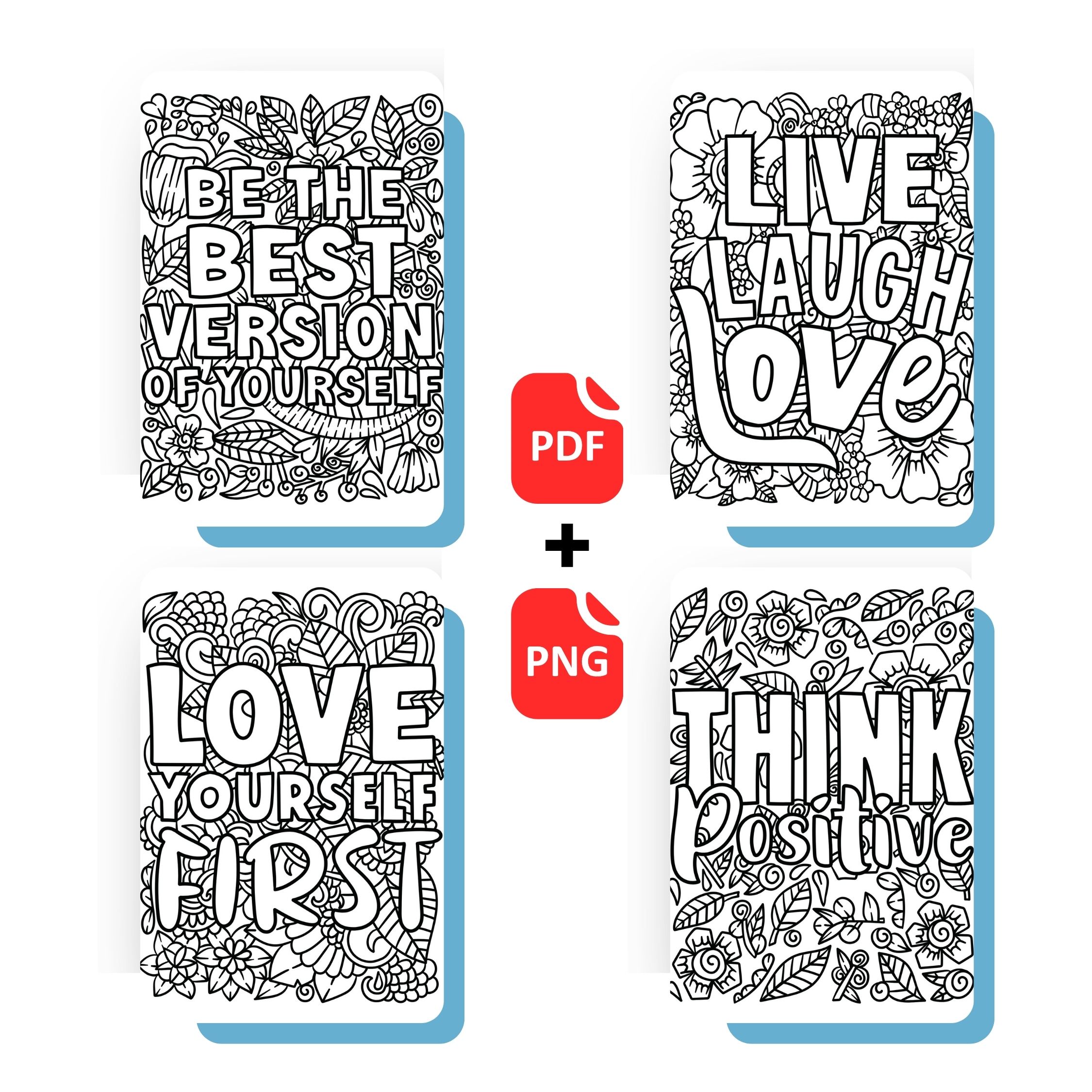 Motivational Quotes Coloring Book 2