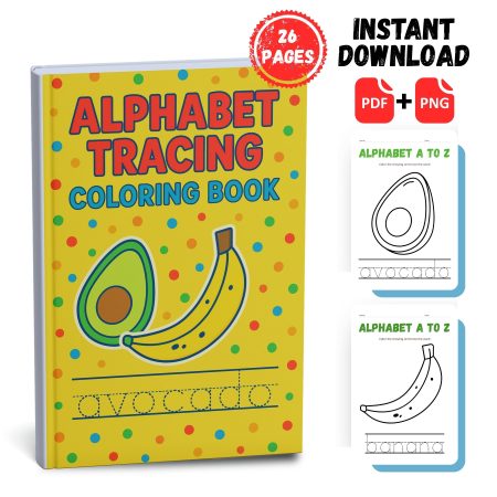 Alphabet Tracing Coloring Book 1