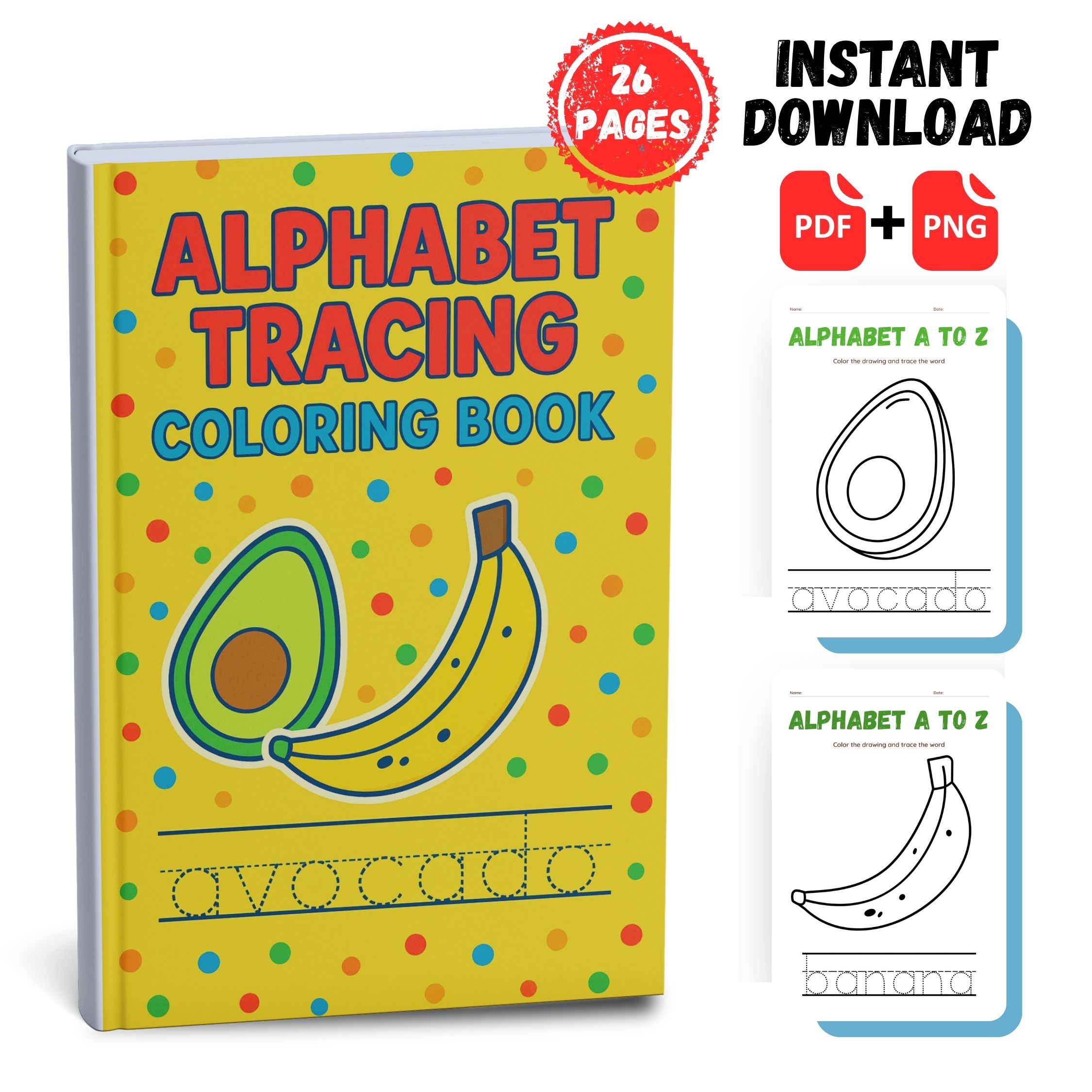 Alphabet Tracing Coloring Book 1