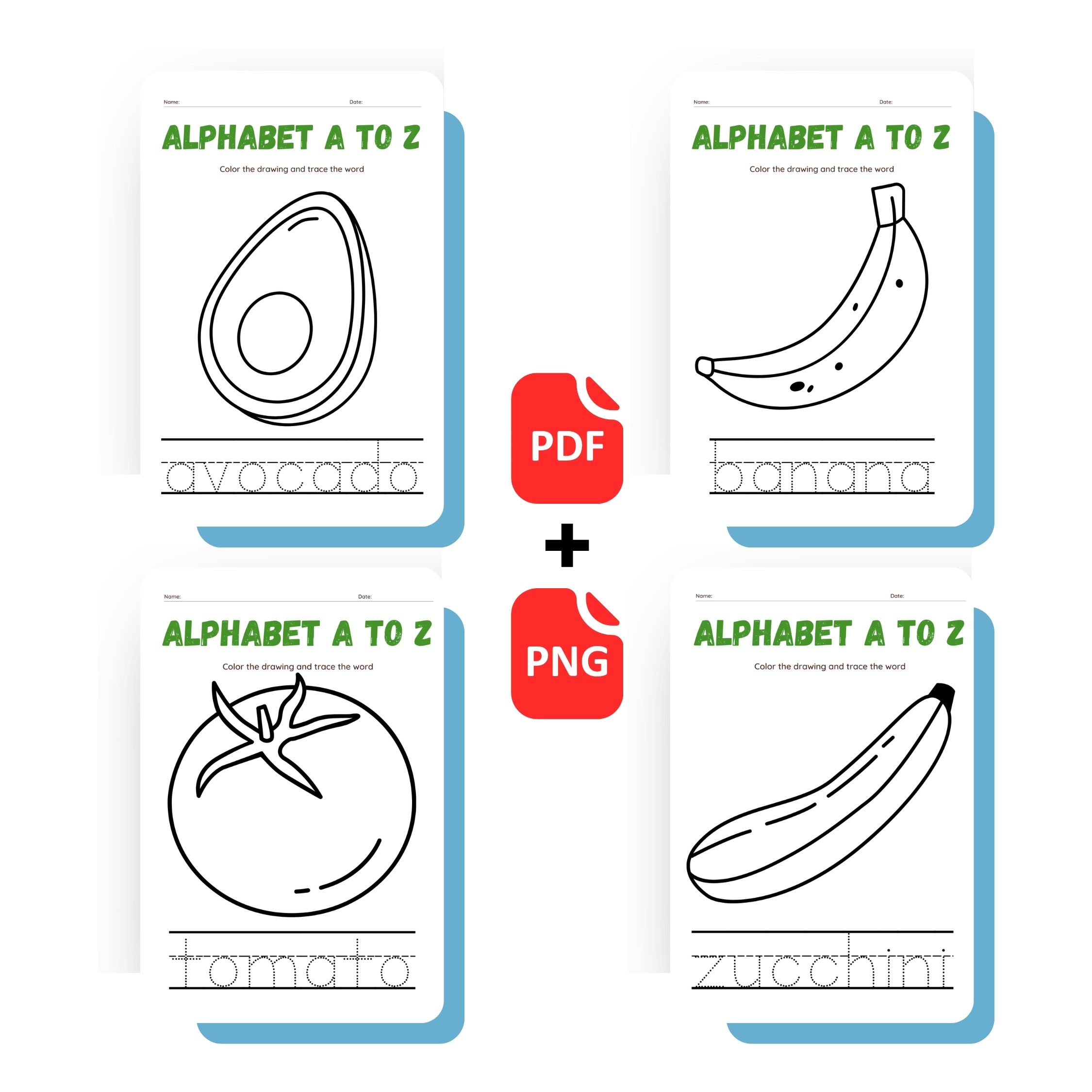 Alphabet Tracing Coloring Book 2