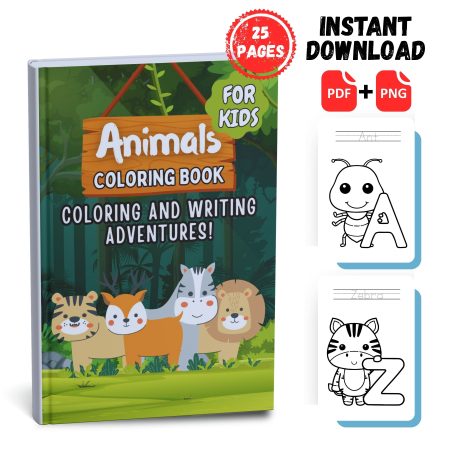 Animals Tracking Coloring Book for Kids 1
