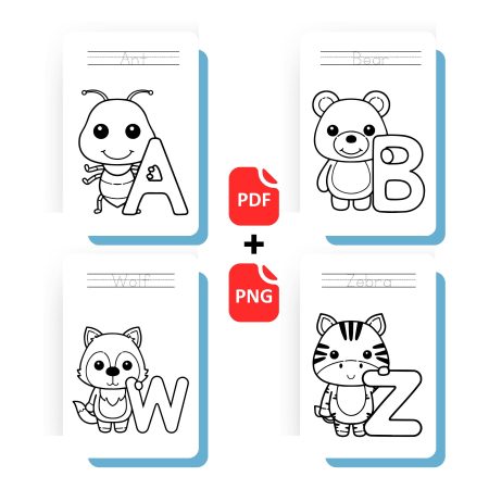 Animals Tracking Coloring Book for Kids 2