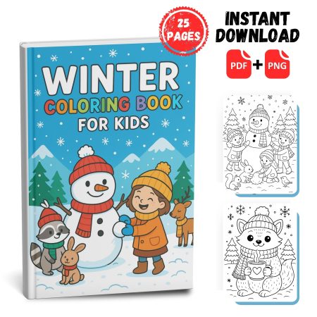 winter coloring book 2