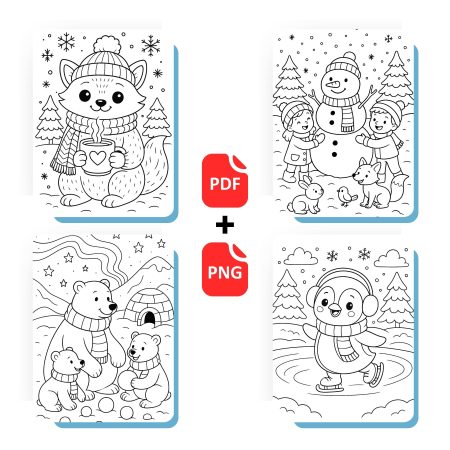 winter coloring book 1