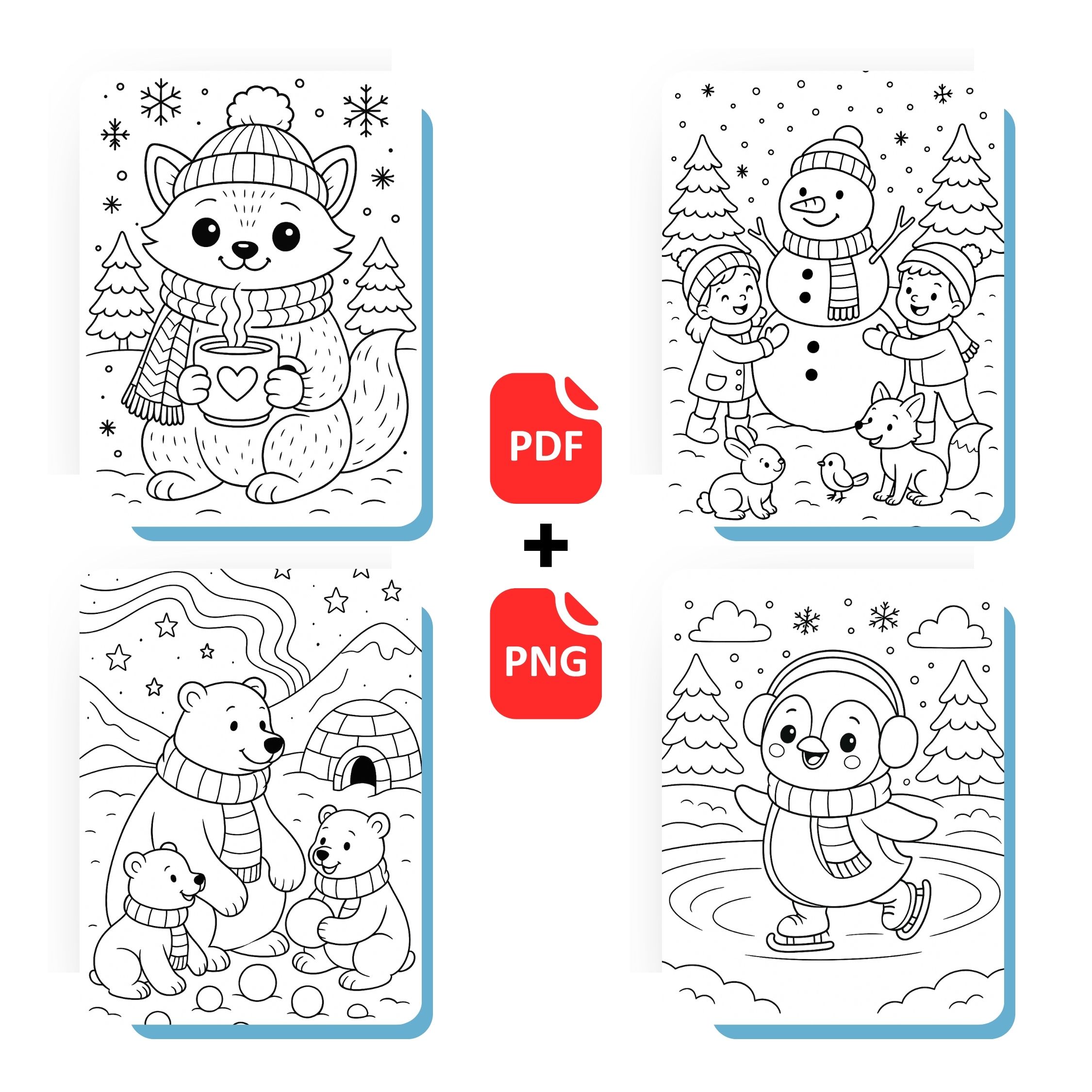 winter coloring book 1