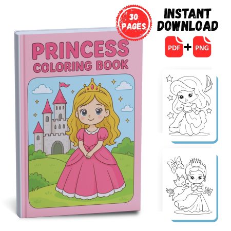Princess Coloring Book 2