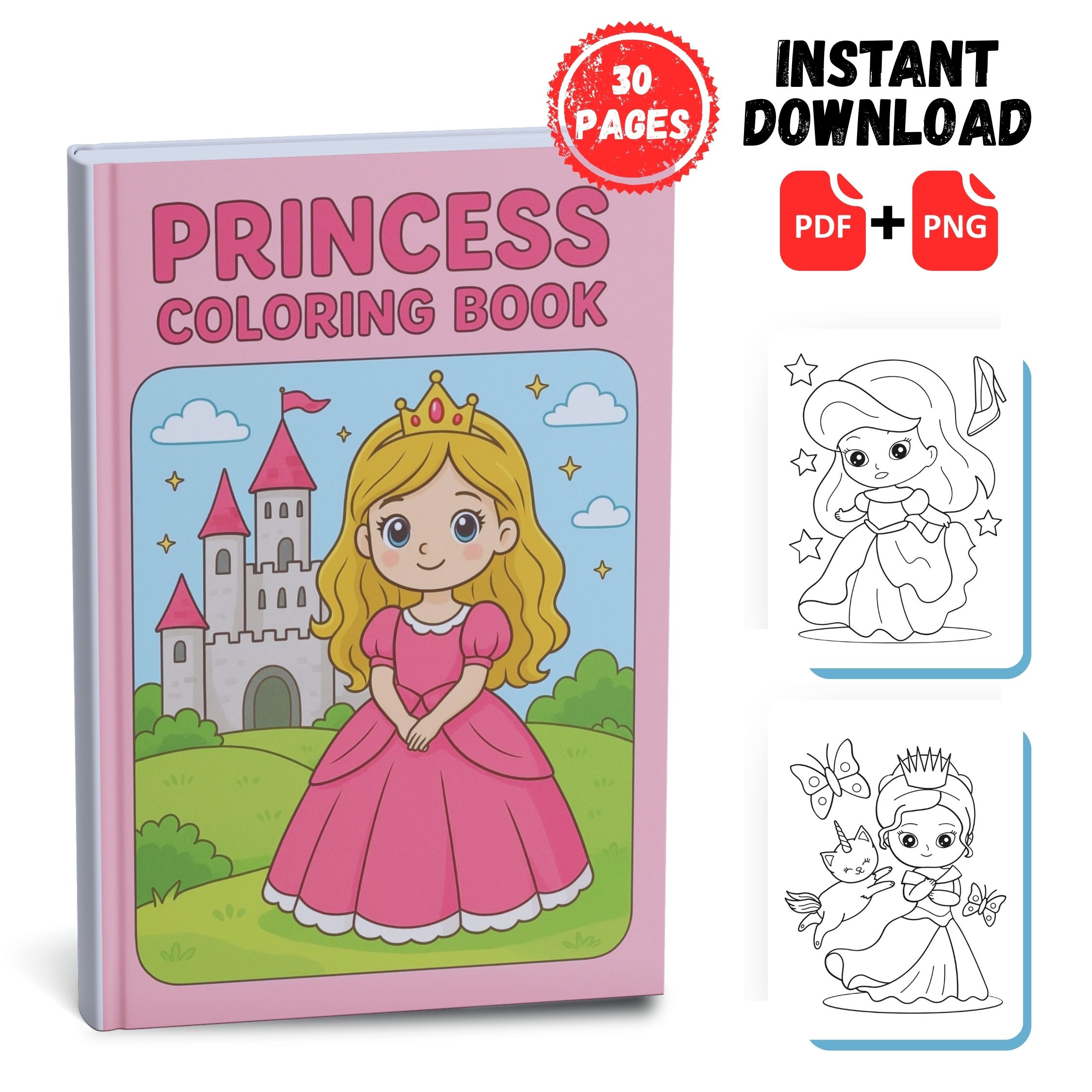 Princess Coloring Book 2