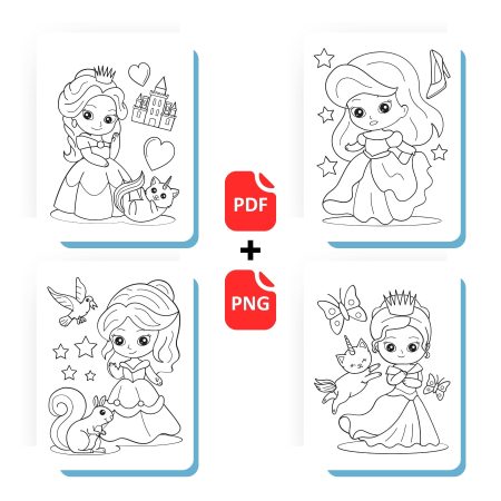 Princess Coloring Book 1