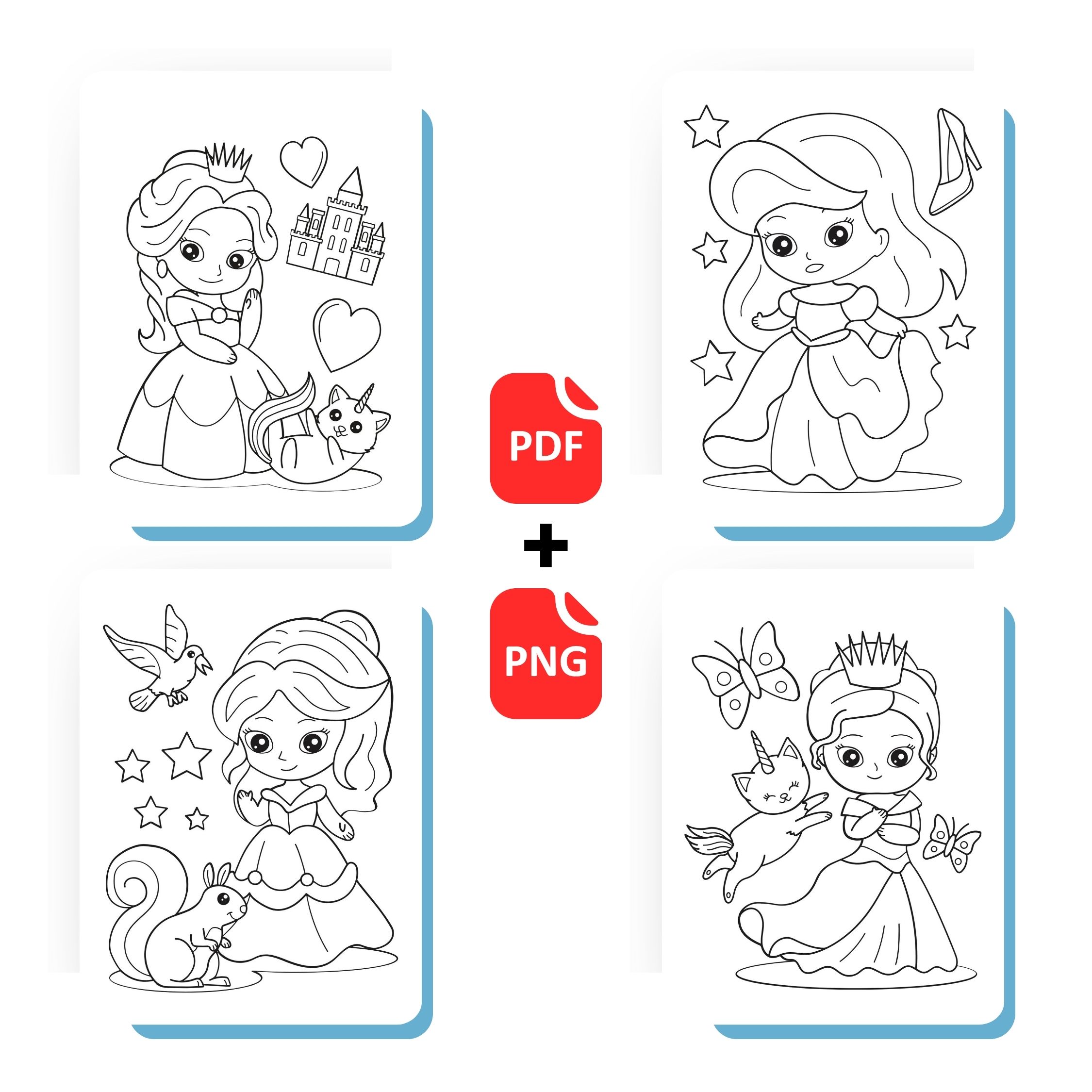 Princess Coloring Book 1