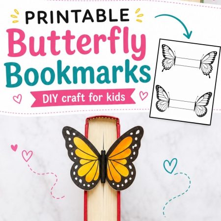10+ DIY Butterfly Bookmarks – Color, Cut & Read Printable Craft | PDF & SVG Digital Download